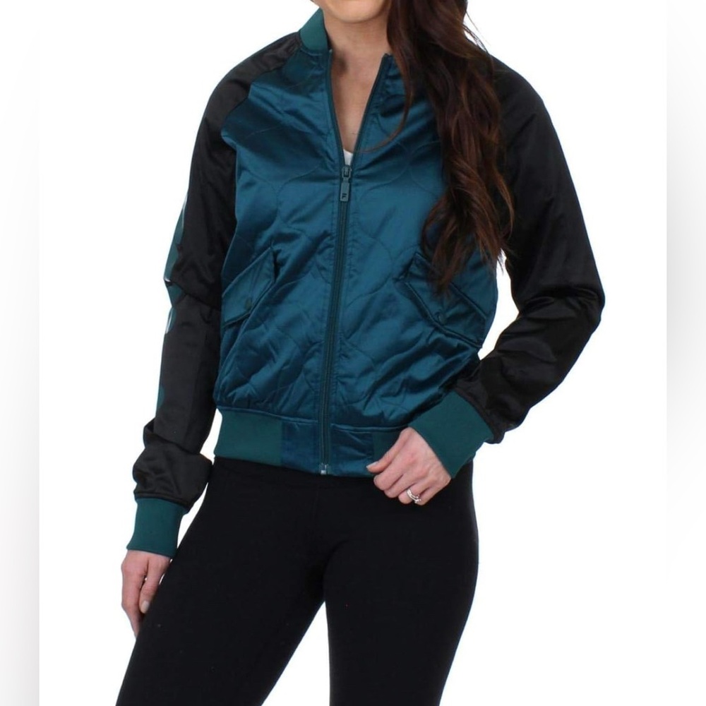 Fila Womens Petra Fall Jacket Quilted Coat Green M